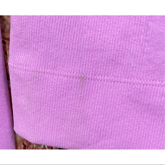 NWT Fabletics Nixie Crop SculptKnit® Jacket II Purple Large High Neck Zip Front - Picture 4 of 7